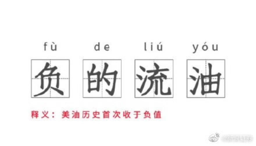 负40美元的石油是怎么来的？
