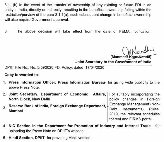 一石激起千层浪，印度修改外商投资政策！小心政治风险！