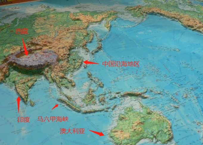 看了一眼立体地形图，我就知道印度不配成为中国的对手！