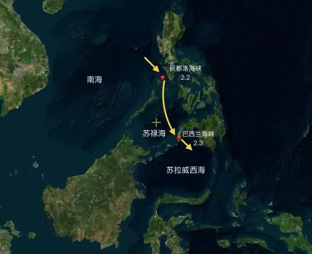 人民海军穿越菲律宾腹地，确保大家自由航行！
