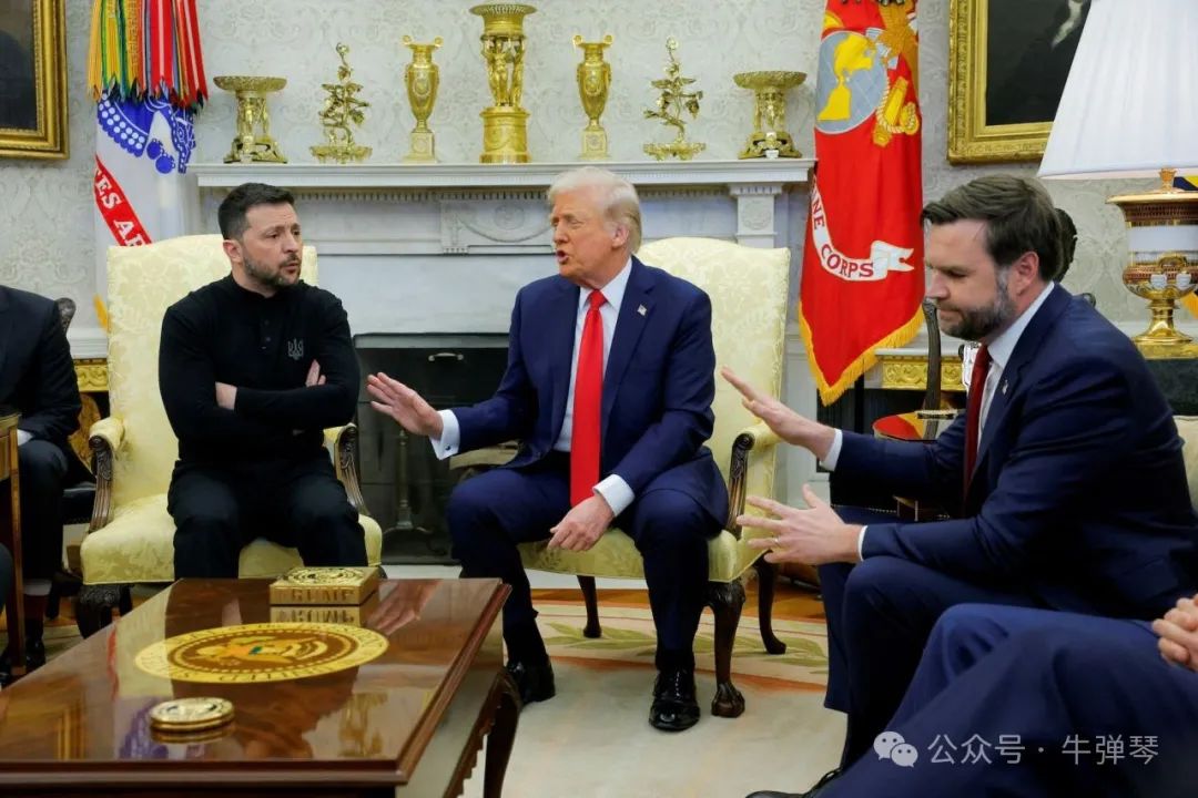 唐纳德·特朗普总统会见乌克兰总统弗拉基米尔·泽伦斯基，副总统 JD 万斯对此做出回应。
