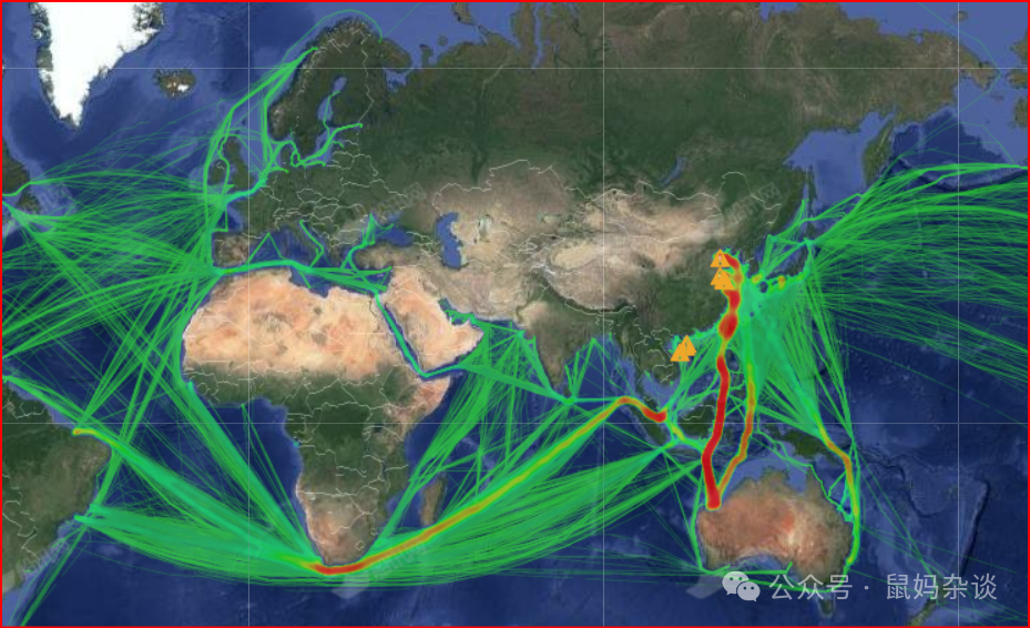 10万吨以上散货船热力图
