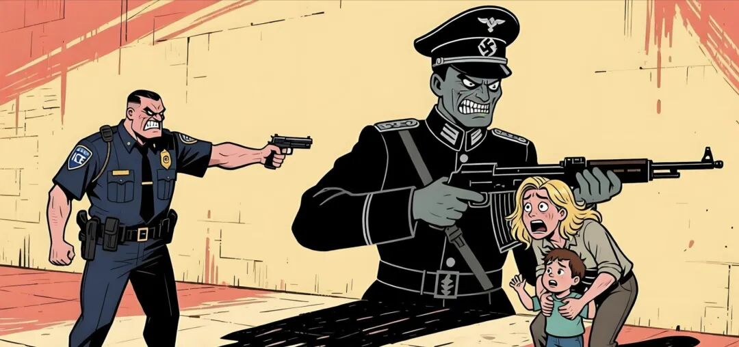 美国盖世太保，一秒三枪！