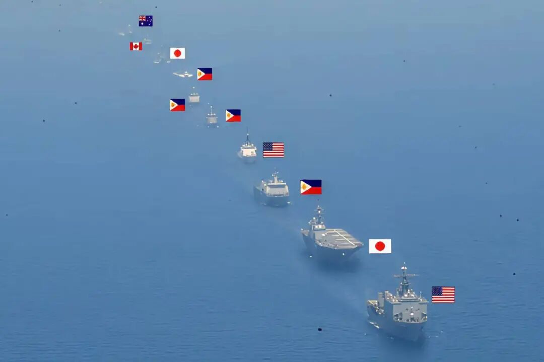针对中国军演，美日菲7国发现自己真实身份后，排队跑了！