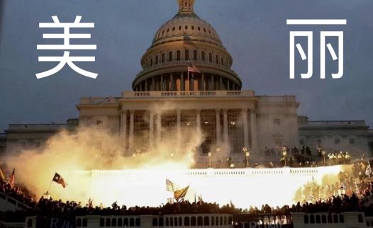 美丽的风景线：美国国会被攻陷，警察枪杀革命群众，现场堪称“世界级大片”！