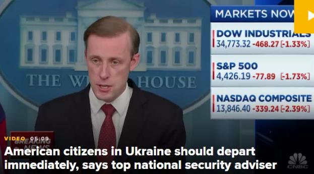 沙利文：俄罗斯下周突袭乌克兰！