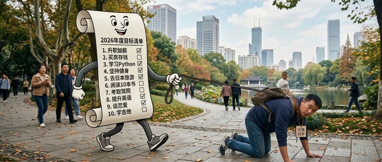 只有失败者才定目标！